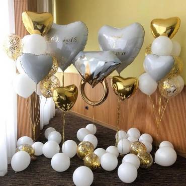 Комплект шариков Бриллиантовая свадьба
